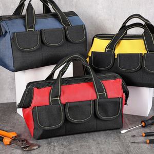 Bolsa de herramientas para electricistas y mecánicos con asa rígida, correa para el hombro y múltiples bolsillos, de buena calidad, muestra gratuita. - Product Image 6