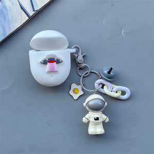 Étui de protection en silicone pour écouteurs sans fil Bluetooth Google <span class=keywords><strong>Pixel</strong></span> Buds Pro 2, avec pendentif porte-clés en silicone - Product Image 5