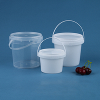Seau à Boissons en Plastique de Qualité Alimentaire Seau en Plastique Durable avec Couvercle et Poignée pour les Usines de Transformation des Boissons