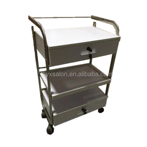 Modern European Style High Gloss <strong>White</strong> Wooden Salon <strong>Trolley</strong> (JX20003) - Product Image 6