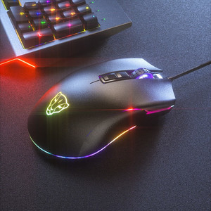 Ratón para juegos <span class=keywords><strong>Motospeed</strong></span> V70 PMW3360 con retroiluminación RGB, 6400 DPI, 7 botones programables, ratón óptico con cable - Product Image 5