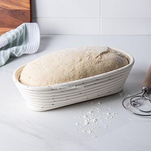 Cesta de fermentación de pan profesional de ratán para pan de masa madre, cesta de fermentación de masa natural hecha a mano - Product Image 6