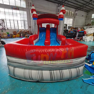 Castillo inflable de titanio de doble carril con tobogán, castillo inflable comercial para niños, para fiestas al aire libre - Product Image 3