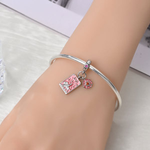 Nuovo Bracciale Placcato Argento con Charm Luna, Stella e <span class=keywords><strong>Cielo</strong></span>, Perline Alfabeto per Creazione di <span class=keywords><strong>Gioielli</strong></span>, Charm Designer in Plata, Regalo - Product Image 3