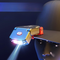 Mini Lampada Frontale a LED con Sensore, Luce da Cappello, Torcia da Pesca Ricaricabile USB, Lampada Frontale Regolabile per Campeggio