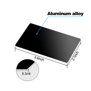 Laser Gegraveerde Contactoproep Sublimatie Qr Code Roestvrij Staal Metalen Blanco Metalen Visitekaartjes - Product Image 4