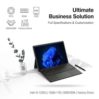 Yifang New Dual-purpose Laptop 2K Touchscreen Equipped with Intel I5-1235U Processor and LPDDR5 RAM Portable Commercial Laptops