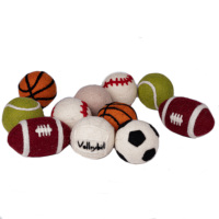 Pelotas Deportivas de Fieltro, Fútbol, Baloncesto, Voleibol, Rugby, Béisbol, Tenis, Juguetes Montessori Hechos a Mano, Ecológicos, SAMYAK, Deportes para Niños