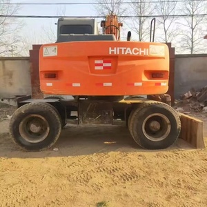 Excavadora Usada Original Hitachi ZX130, Excavadora Hidráulica de Ruedas Usada, Hitachi ZX130 ZX120 360 200 de Segunda Mano - Product Image 2