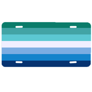 Hombre <span class=keywords><strong>Gay</strong></span> (siete rayas) nuevo producto personalizado de alta calidad precio barato placa de matrícula de coche de aluminio impresa - Product Image 1