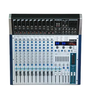 CMax12 Professional Audio Mixer Mixing Console 12 Channel 9 Band EQ Built-in 99 DSP LCD display REC DJ Controller for Karaoke