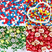 Regenbogen-Streusel für Kuchendekoration Essbare Perlen-Streusel-Mischung Mehrfarbige Zuckerperlen für Backwaren und Keksdekoration