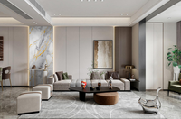 Fabricant de panneaux muraux en marbre avec revêtement UV en feuilles de PVC brillantes pour l'intérieur