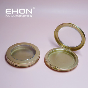 Estuche Compacto Redondo para Rubor, Envase Vacío de Polvo ABS con Tapa Transparente, Empaque Cosmético para Sombra de Ojos, Venta Caliente - Product Image 3