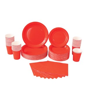 Ensemble de vaisselle jetable Niceparty, assiettes, gobelets et serviettes roses, kit de fournitures pour fête d'anniversaire - Product Image 5
