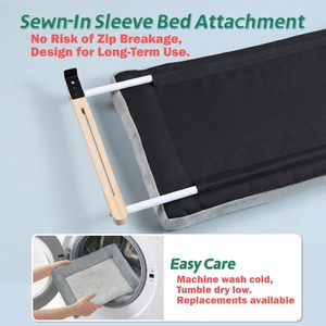 Kedi Pencere Yatağı, Destekli Ortopedik Hamak Tasarımı ve Birinci Sınıf Sert Ahşap Sağlam Metal Çerçeveli Büyük Kediler ve Yavrular için Kedi Yatağı - Product Image 4
