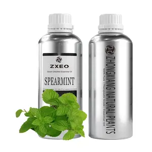 Groothandel Mentha Spicata Extract Etherische Oliën Producent Bulk Biologische Groene Munt Olie 100% Puur Voor Aromatherapie Massage