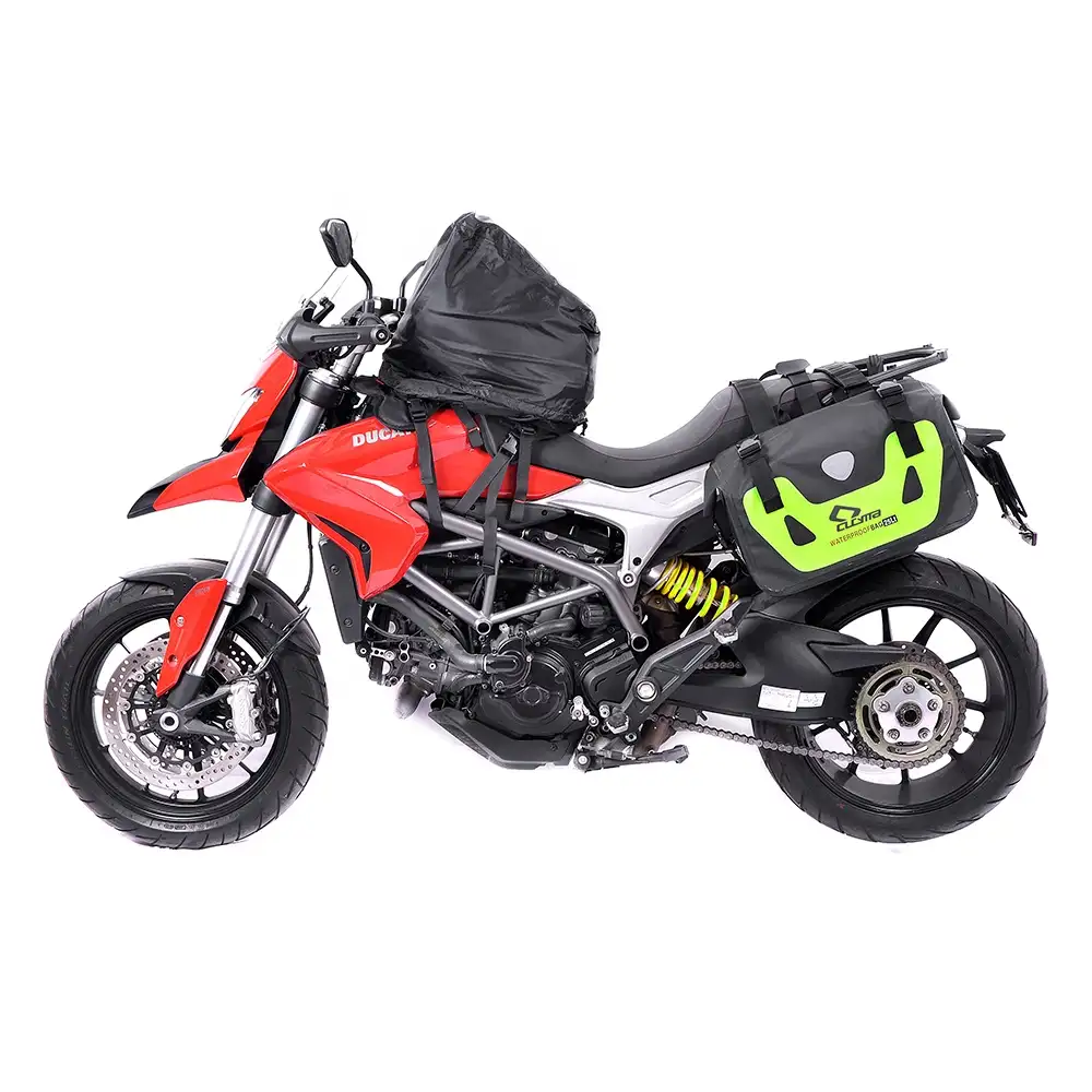 CUCYMA — sac latéral de selle de moto en cuir de l'ouest, en pvc, pour motocyclette, pour selle à moteur