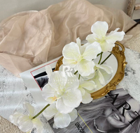 Fleurs artificielles Phalaenopsis M-38 pour le réveillon du Nouvel An, simulation de mariage, orchidée artificielle pour la décoration de la maison, des mariages et des fêtes