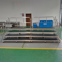 Plateforme modulaire pliable en aluminium facile à installer pour chœur, podium, estrade de chant, podium pour orchestre et école
