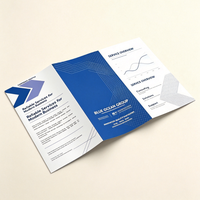 Folleto Tríptico Impreso Personalizado, Folleto Corporativo para Introducción de Marca Empresarial, Marketing para Ferias Comerciales