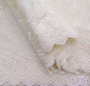 Embroidery <strong>Fabric</strong> <strong>Wholesale</strong> Polyester <strong>Lace</strong> <strong>Fabric</strong> Widely Used Good Quality - Product Image 5