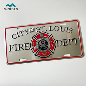 Geen Moq <span class=keywords><strong>Custom</strong></span> Logo Aluminium Reliëf Deocrative Kenteken Voor Voor En Achter Van Auto - Product Image 4