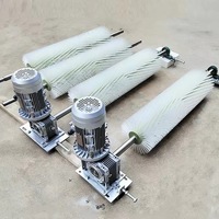 Brosse de nettoyage pour convoyeur pour usine ciment, mine de charbon, sable, gravier, agrégats, carrière, manutention de matériaux, brosse à rouleaux de nettoyage