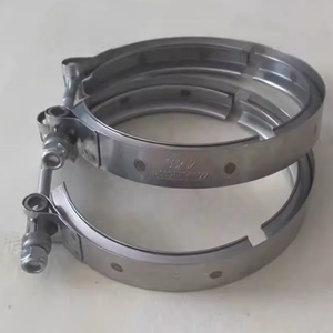 中国重汽豪沃A7 T7H T5G卡车发动机零件新中冷器进气管夹软管夹WG9925530022 - Product Image 3