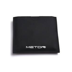 Black Luxury Silver Stamping Custom Logo <b>Wallet</b> Pouch Hand Held Portable Pocket Mirror - Product Image 1