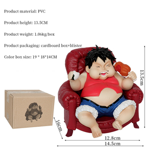 Figurine de collection PVC 14-18CM pour Anime, <span class=keywords><strong>Luffy</strong></span>, Zoro, Sanji, Mignons Personnages de Manga, Décoration, Modèle, Jouet, Boîte Couleur - Product Image 2