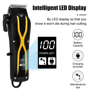 Tagliacapelli professionale Cordless per uomo calvo-LED Display rasoio ricaricabile con sistema olio e Kit di intaglio - Product Image 2