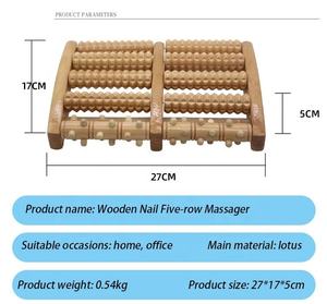 Zhedage in legno strumenti di terapia rotolamento del piede manuale massaggiatore di legno naturale circolazione sanguigna del piede rullo massaggiatore - Product Image 4