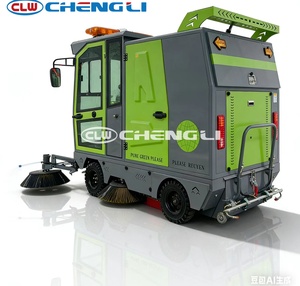 เครื่องกวาดถนนแบบ 5 แปรง รุ่น Clw ขายส่ง เครื่องกวาดถนนไฟฟ้า รถขนาดเล็ก - Product Image 4