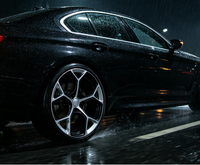 BEST WHEEL Nouvelle jante 17x9 7.5J/8.5J 112mm PCD ET30 en aluminium poli moulé, multi-rayons, pour retrofit/amélioration, garantie 5 ans, lot de 4