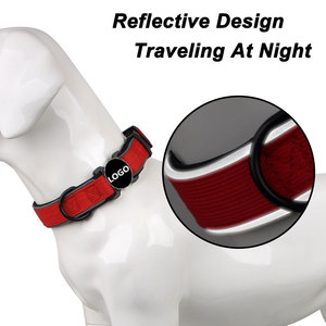 <span class=keywords><strong>Collar</strong></span> de perro de alta resistencia Entrega rápida <span class=keywords><strong>Collar</strong></span> de perro reflectante táctico mediano grande de nailon ajustable para todas las razas - Product Image 4