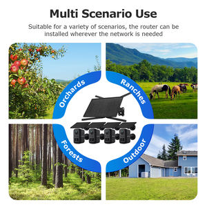 Комплект из 4 мини-камер на батарейках с Wi-Fi, 4G-роутером на солнечной энергии, уличная IP-камера 3 МП Ultra HD IP66 Bullet с обнаружением движения, UBOX AI CCTV-камера - Product Image 5