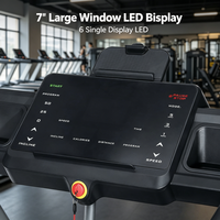 Caminadora Motorizada K-FIT con Inclinación del 50% para Subir Pendientes GS-851A-A SC, Pantalla LED Comercial, Entrenador de Cardio para Gimnasio