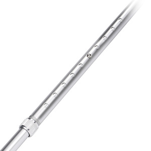 Adjustable Aluminum Alloy Single Leg <b>Crutch</b> Height Adjustable <b>Walking</b> Aid Medical Device Mountaineering Cane Silver - Product Image 2