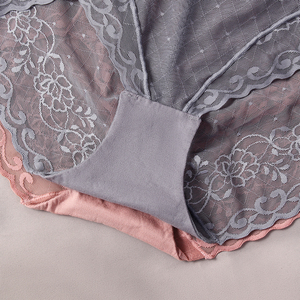 Mutandine da Donna OEM&ODM, Intimo Femminile Solleva Glutei, Lingerie Trasparente e Leggera, Slip Senza Cuciture Confortevoli, Vita Media con Pizzo - Product Image 5