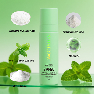 OEM Mint Cooling Sunscreen <strong>Spray</strong> SPF50 for UV Protection Hydrating - Product Image 2
