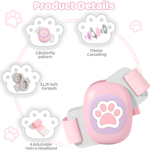 अनन्य बेबी सिलिकॉन इयरमफ्स समायोज्य फोल्डेबल पुनः प्रयोज्य शोर संरक्षण कान रक्षक - Product Image 2