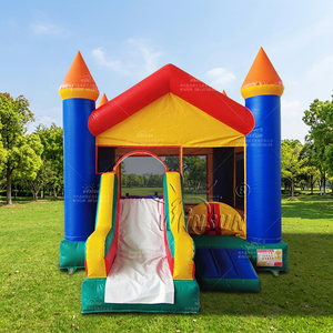 WINSUN Castillo Inflable Combinado con Trampolín en Forma de V, Color Personalizado, Certificado CE, Libre de Plomo e Ignífugo - Product Image 1