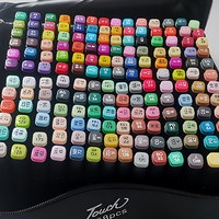 168 Colors Alcohol Based Marker Pens Set Permanent Colored Drawing Sketch Markers with Zipper Pouch for Paper