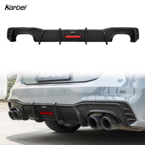 Diffuseur Karbel Style Kb Kit carrosserie sport en fibre de carbone sèche personnalisé Splitter Becquet arrière Diffuseur pour <span class=keywords><strong>Audi</strong></span> A7 S7 C8 2018 2023 - Product Image 1