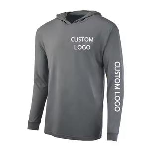 Camiseta de pesca de manga larga de secado rápido con protección UV Upf 50 + unisex con capucha sublimada personalizada - Product Image 4