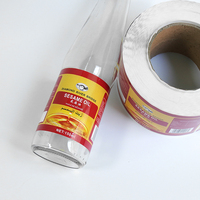 Étiquettes en feuille d'autocollant en vinyle CMJN imperméables personnalisées à bas prix pour la nourriture Bouteilles en papier imprimées personnalisées avec une bonne adhérence