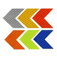 Autocollants réfléchissants pour avertissement automobile, guide de couleur en treillis, matériau réfléchissant imperméable pour camion