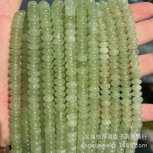 Perles de boulier calcédoine de couleur naturelle créativité plate bijoux à bricoler soi-même bracelet collier chaîne de taille accessoires en gros - Product Image 4
