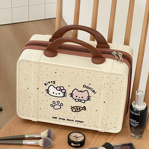 Borsa per il trucco originale carina per gattino borsa per il trucco portatile di grande capacità con <span class=keywords><strong>cerniera</strong></span> chiusa per PC da viaggio - Product Image 4